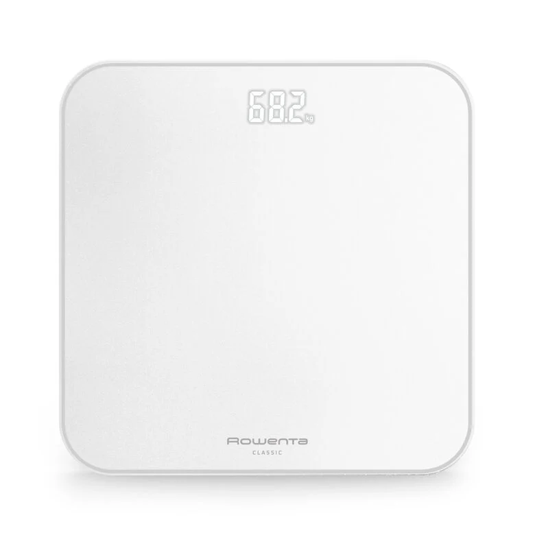 Rowenta Classic 2.0, Bilancia Da Bagno, Schermo Invisibile Facile da Leggere, Bianco, BS1901