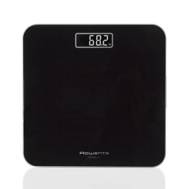 Rowenta Premiss 2.0, Bilancia da Bagno, Display LCD Facile da Leggere, Nero, BS1800