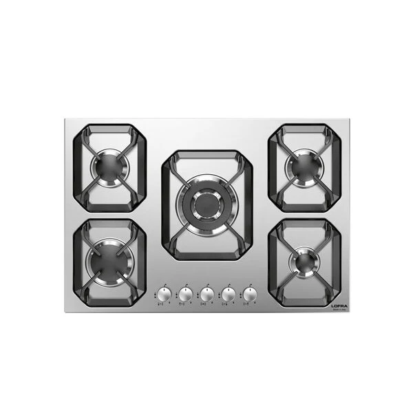 Lofra Urano 75 Piano Cottura Stainless steel Da incasso Gas 5 Fornello(i)
