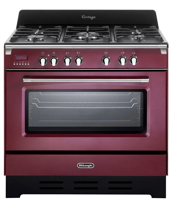 De’Longhi MEM 965 RA ED cucina Elettrico Gas Acciaio inox, Bordeaux