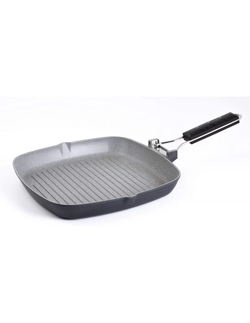 Bialetti Bistecchiera Petravera Grill 28x28 cm Per Induzione