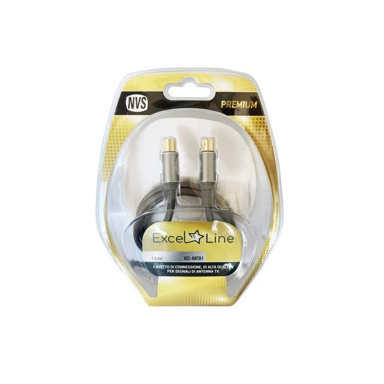 nuovaVideosuono XCLANT01 cavo coassiale 1 m IEC Nero