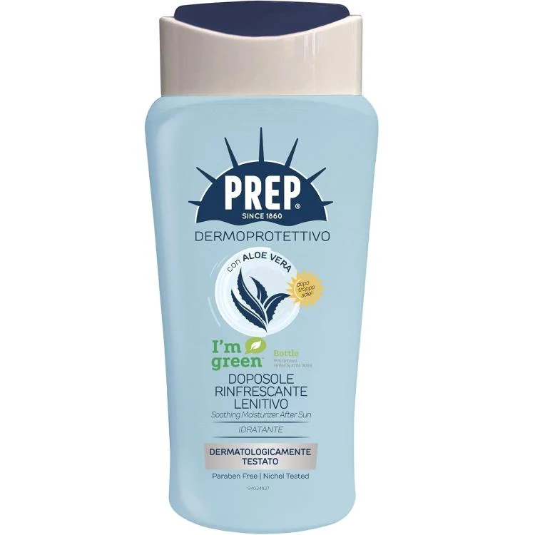 Prep - Crema Solare Doposole Viso Corpo Idratante Lenitiva Con Aloe Vera 400Ml