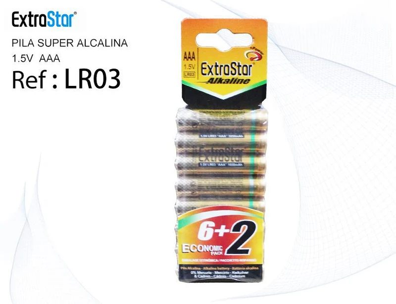 PILA MINISTILO ALCALINA 1.5V BLISTER 8UN