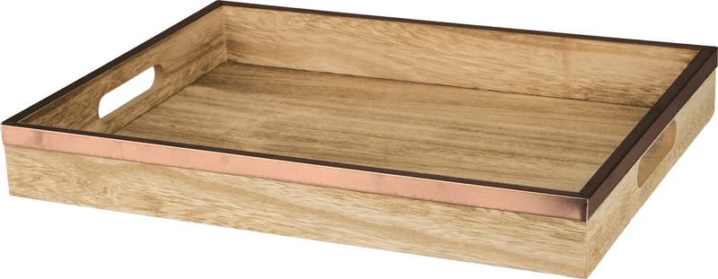 VASSOIO WOODY 40X12X30CM COPPER KLAMORE