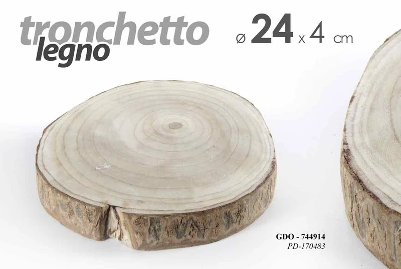 GDO/TRONCO LEGNO 24*24*4CM PD170483