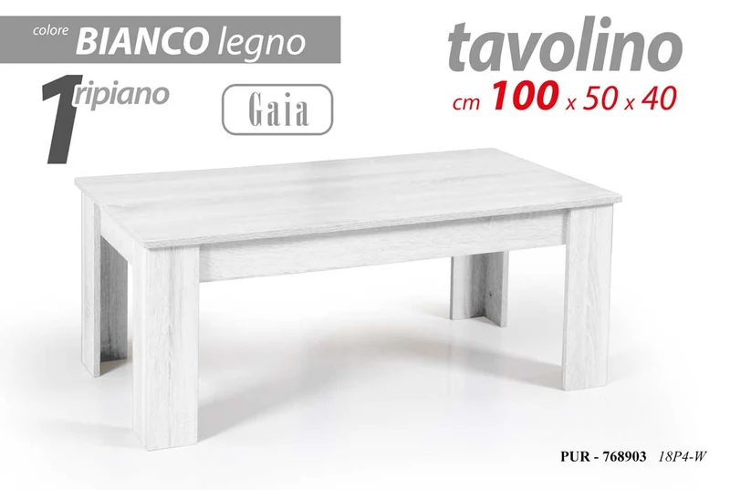 PUR TAVOLINO GIADA 100*50*40CM 18P4-W