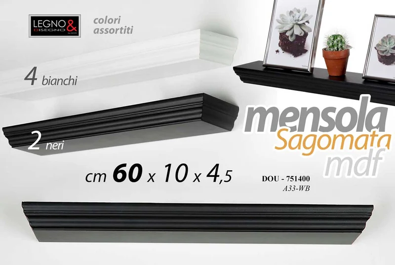 DOU MENSOLA ASS 60*10*4 5CM A33 WB