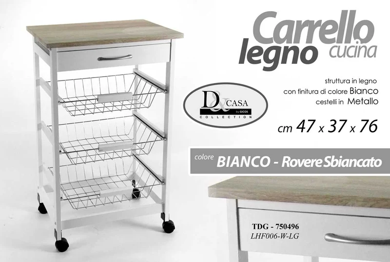 TDG/CARREL CUC NAT 47*37*76 LHF006-W-LG