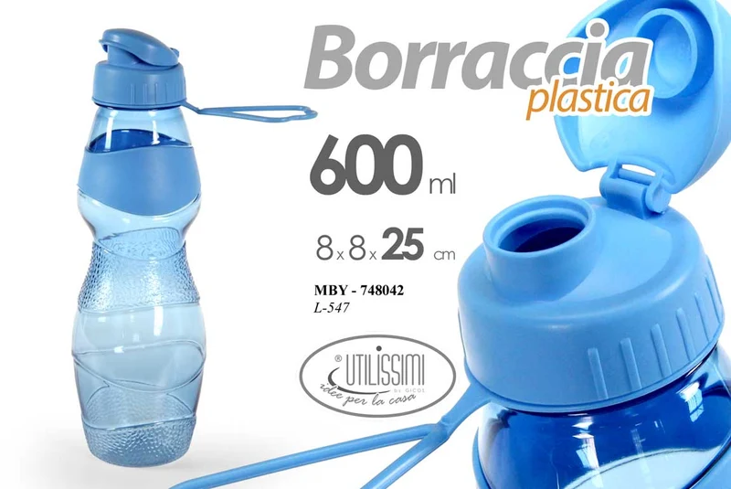 MBY BORRACCIA ASS 8*8*25CM 600ML L-547