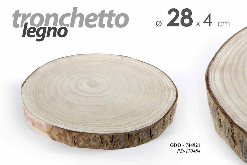GDO/TRONCO LEGNO 28*28*4CM PD170484