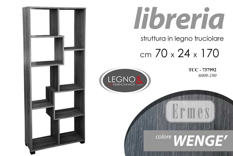 TCC/MOBILE LIBRERIA 70*24*178CM 6009/180