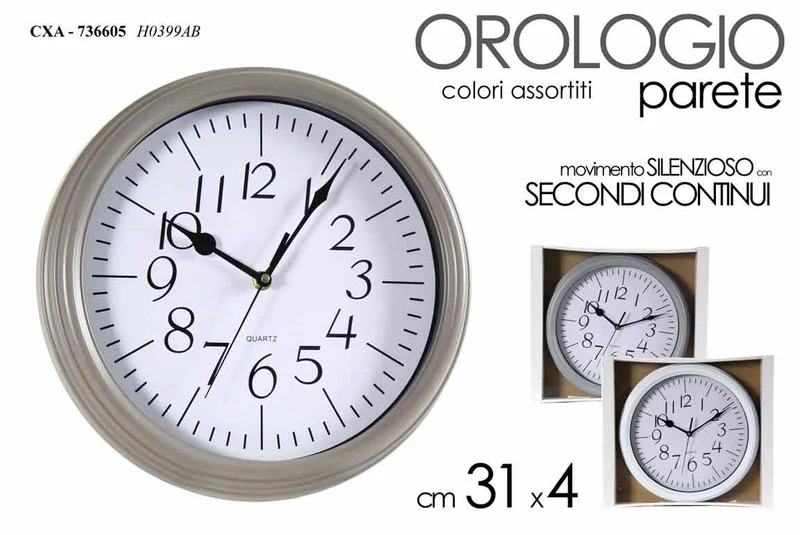 CXA OROLOGIO 31X31X4CM ASS H0399AB