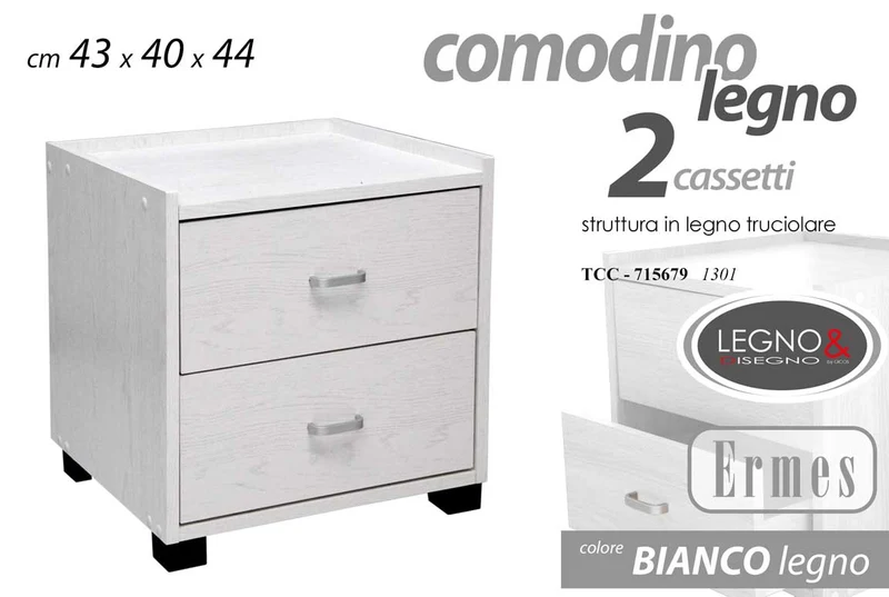 COMODINO 43X40X43,5CM