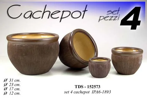 SET 4PZ CACHEPOT