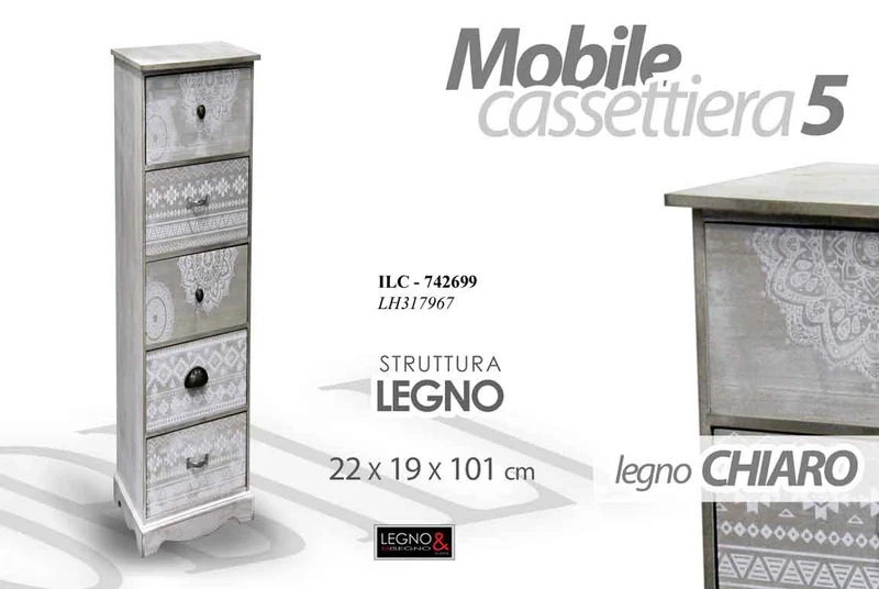 ILC/CASSETTIERA 5CAS 22*19*101 LH317967