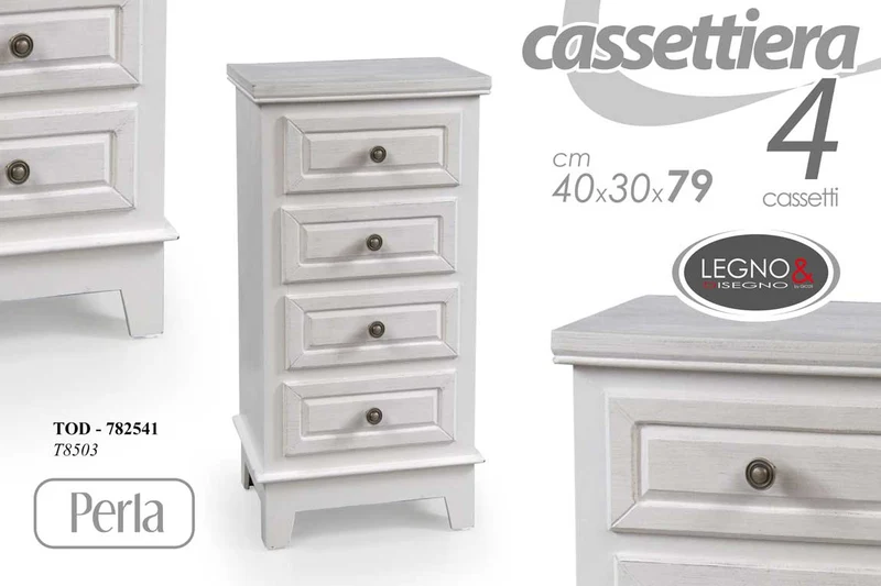 TOD/CASSETT 4 PERLA 40*30*79CM