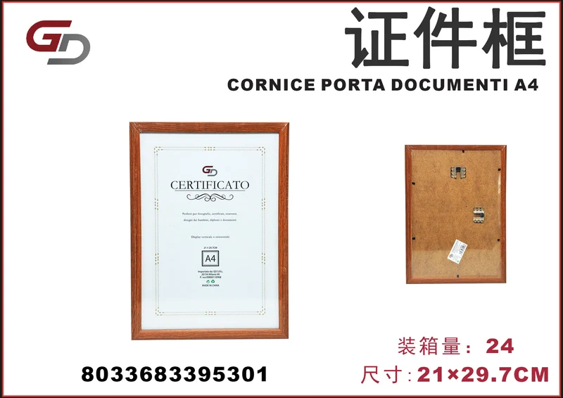 CORNICE PORTA DOCUMENTI A4 CT24