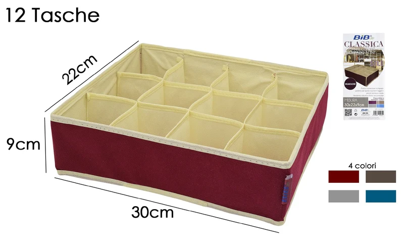 SCOMPATTI 12 TASCHE *CLASSICA* 30X22X9CM