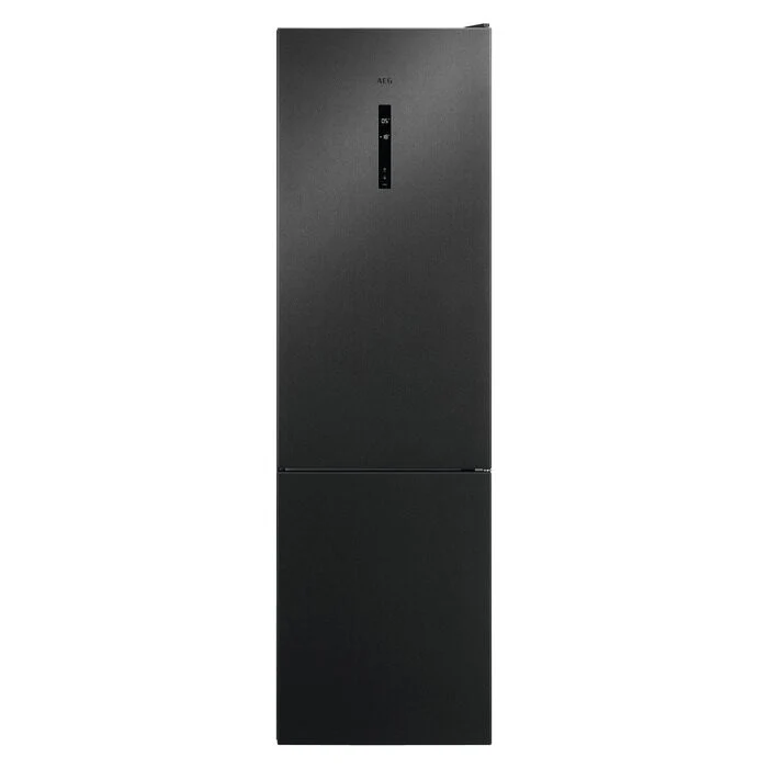 AEG RCB736D7MB frigorifero con congelatore Libera installazione 366 L D Nero, Acciaio inossidabile