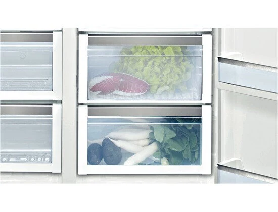 Bosch KAN58A75 frigorifero side-by-side Libera installazione 510 L Grigio, Acciaio inossidabile