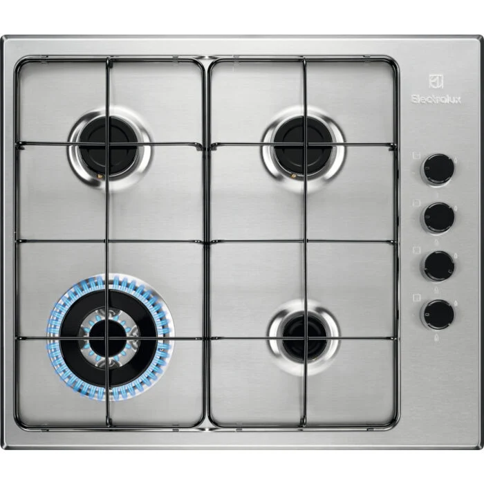 Electrolux EGS6414X piano cottura Acciaio inossidabile Da incasso Gas 4 Fornello(i)
