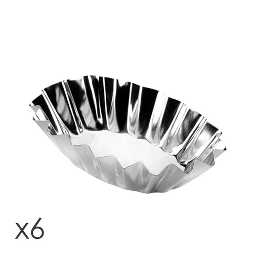 Set 6 Stampi Ovali Per Tartellette "Delicia"