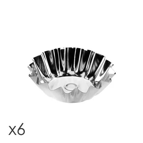 Set 6 Stampi Tondi Per Tartellette Piccole "Delicia"