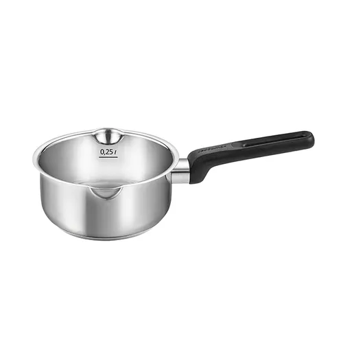 Casseruola 1 Manico Con Doppio Beccuccio Ø 12 Cm, 0,5 Lt "Brava"