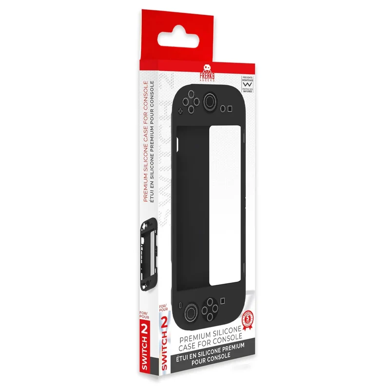 Freaks Geeks Cover Premium Silicone Custodia compatibile Nintendo Switch 2 Nera