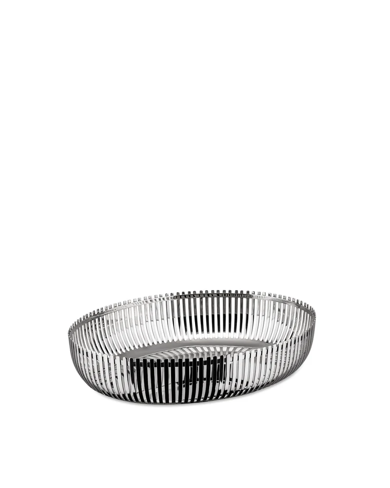 Alessi Cestino Ovale, Acciaio Inossidabile 18/10
