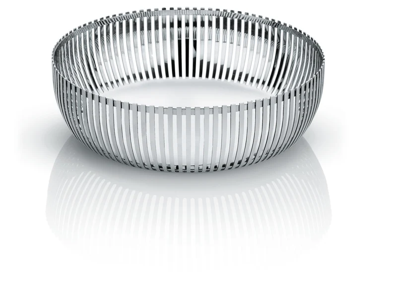 Alessi cestino cesto portaoggetti acciaio inox cm 23