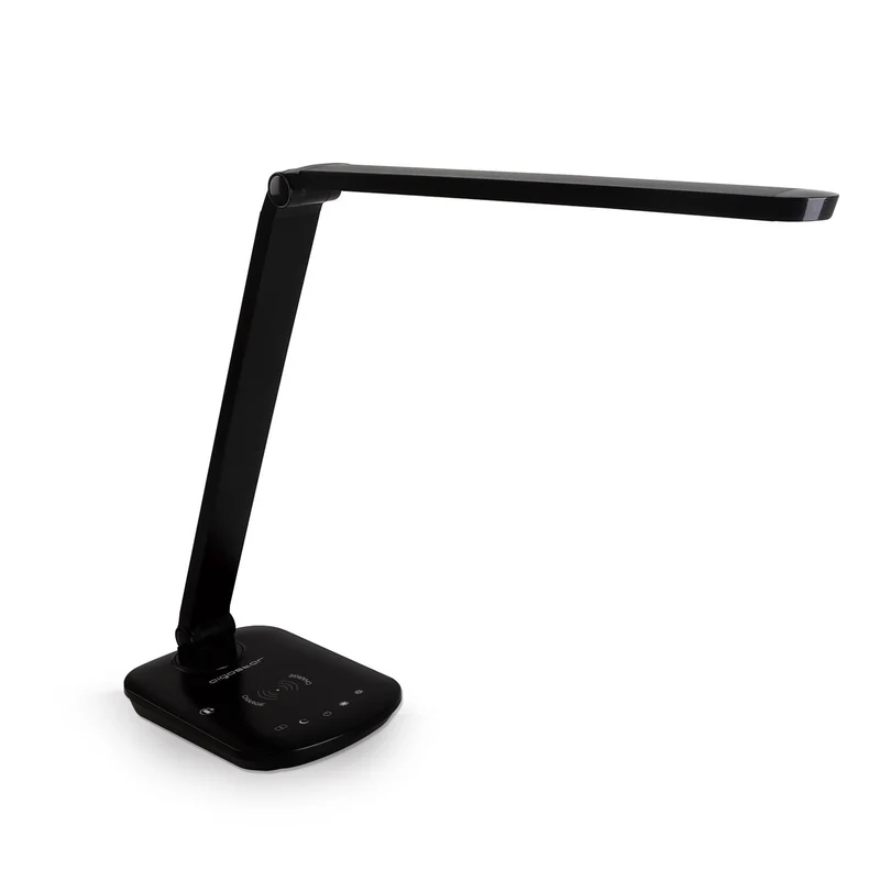 LED TABLE LAMP LIGHT08 BLACK 8W 6500-2700K(Touch&Dimming with USB charge socket and mobile phone wireless charging function)
