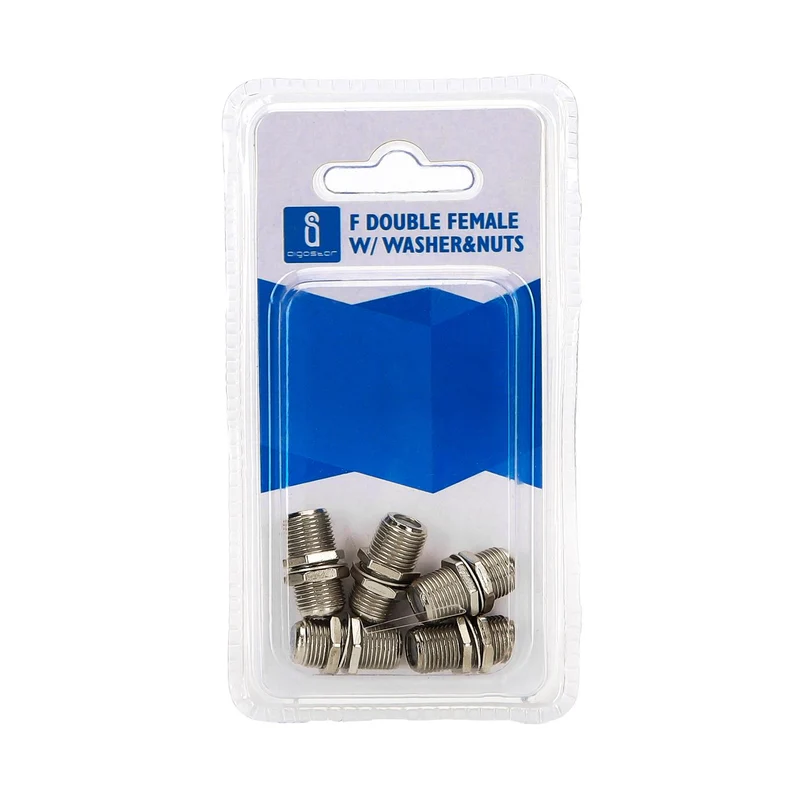 F DOUBLE FEMALE W/ WASHER&NUTS