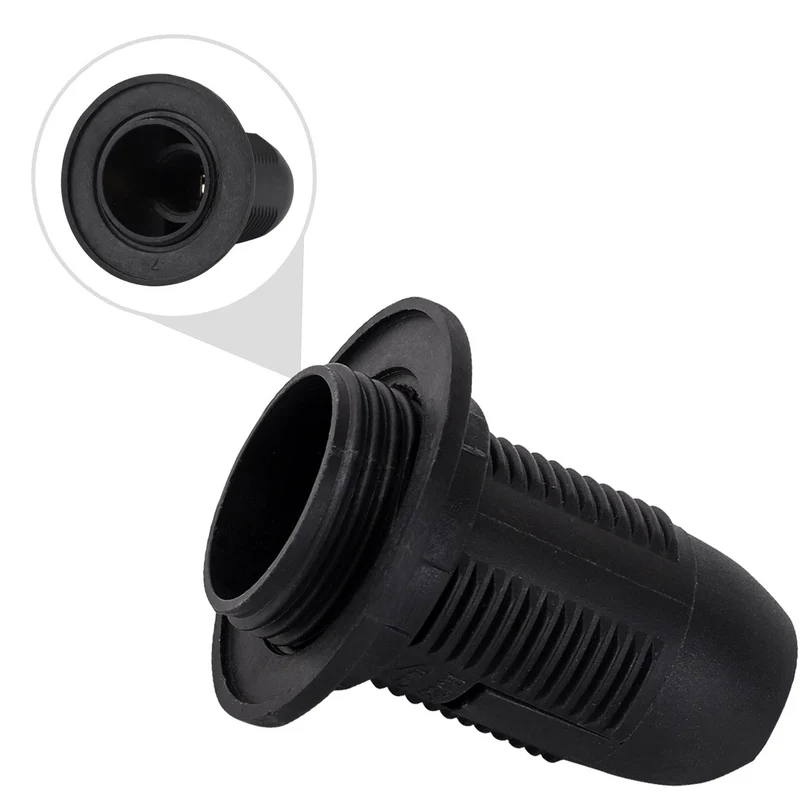 E14 PLASTIC LAMP HOLDER BLACK