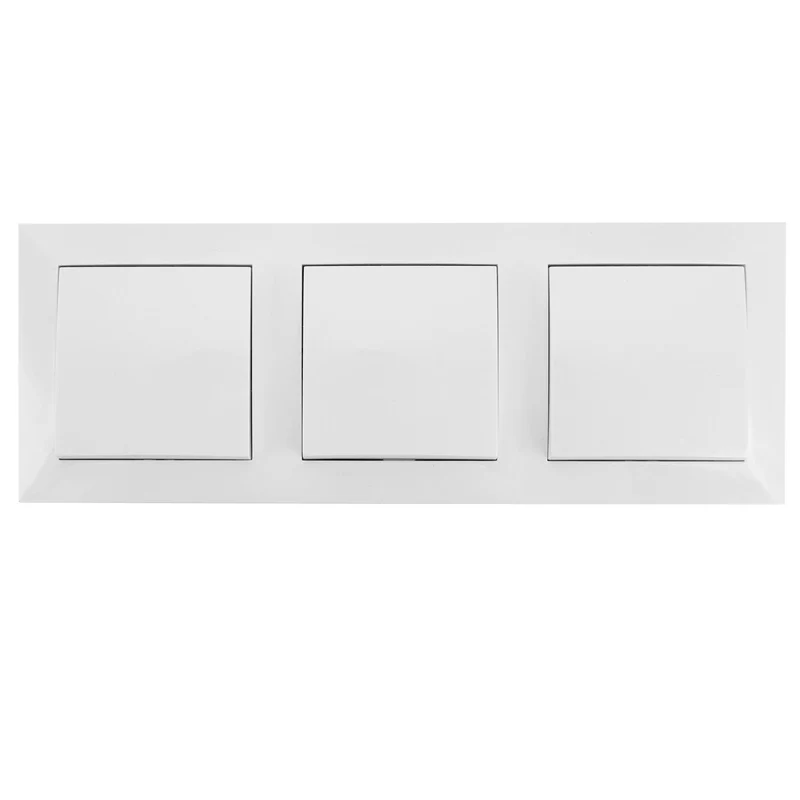 TRIPLE 1 GANG 2 WAY FLUSH-MOUNTED SWITCH