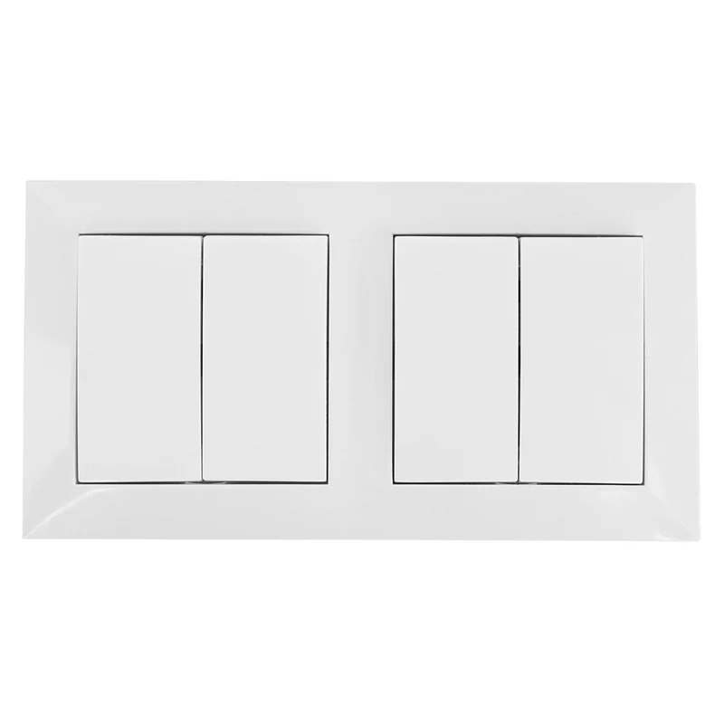 DOUBLE 2 GANG 2 WAY FLUSH-MOUNTED SWITCH
