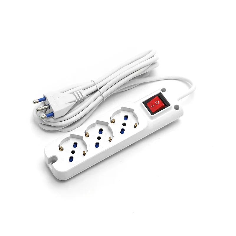 3-WAY SOCKET-OUTLET 3G1.0m 3M with SWITCH