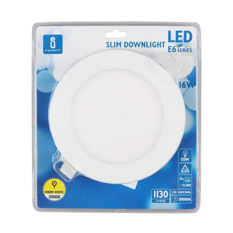 LED E6 SLIM DOWN LIGHT 24W 3000K(Cutout:225mm)/BLISTER