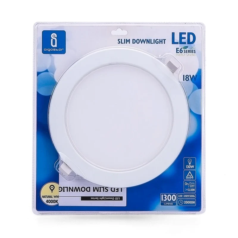 LED E6 SLIM DOWN LIGHT 18W 4000K(Cutout:205mm)/BLISTER