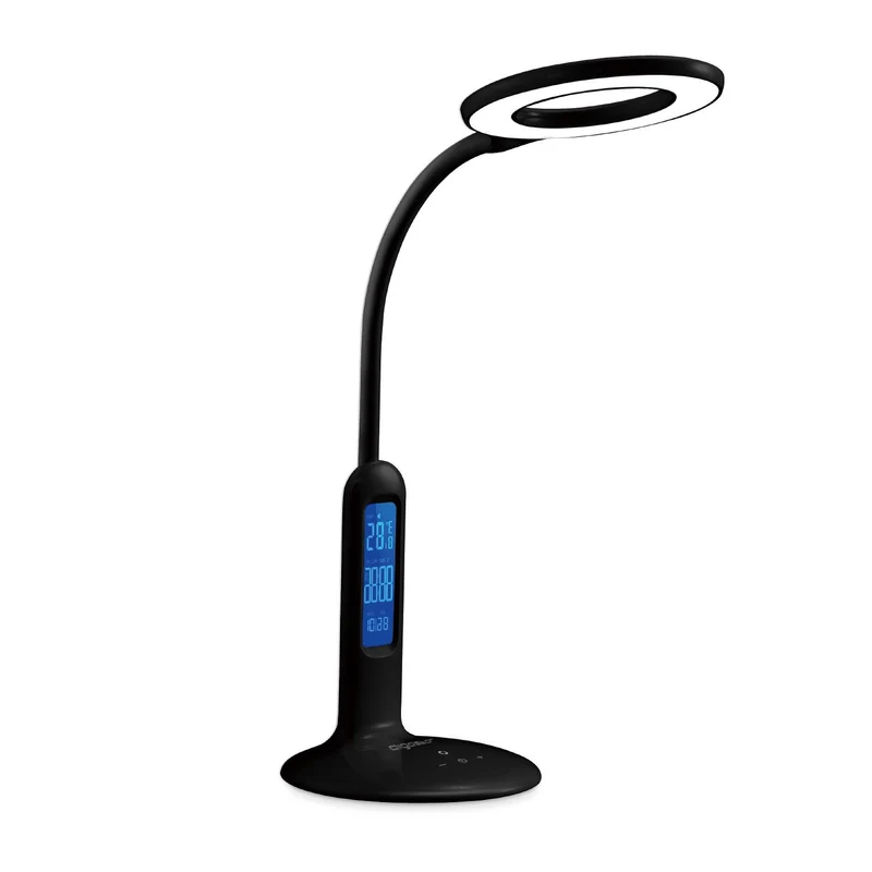 LED TABLE LAMP LIGHT07 BLACK 7W 6500-2700K(Touch&Dimming with calendar function)