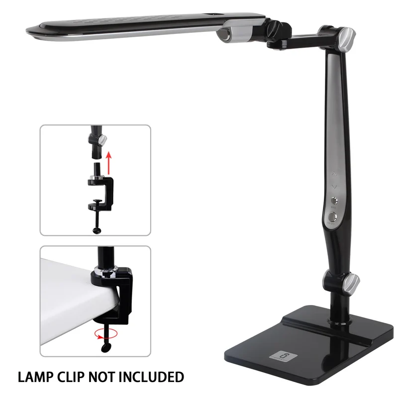 LED TABLE LAMP LIGHT02 BLACK 10W 6000-3300K(Touch&Dimming)