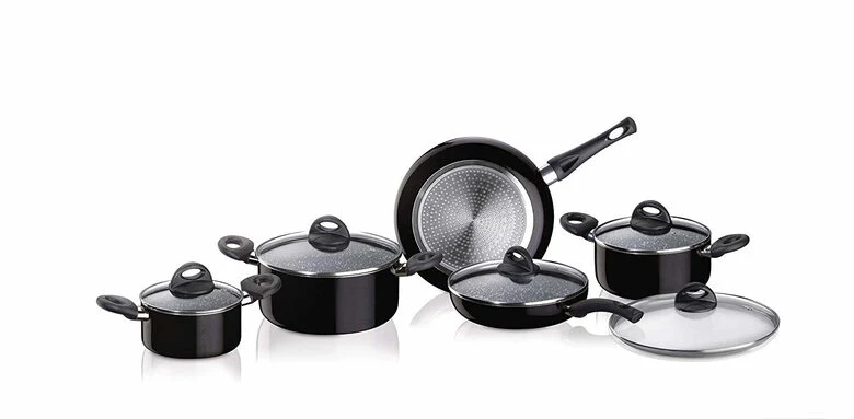 Aeternum Batteria 10 Pezzi Simplicity Black Induction