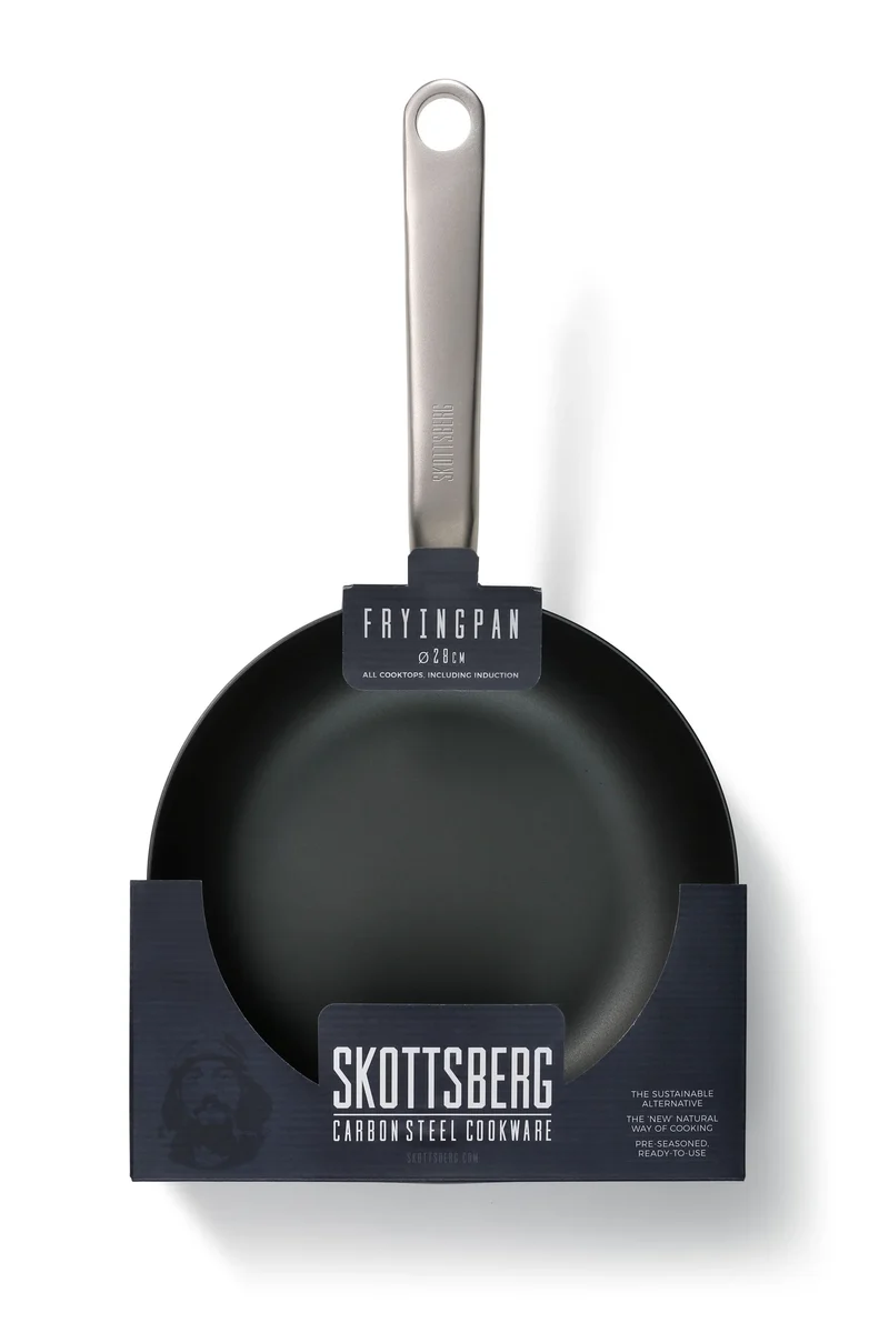 Skottsberg Padella in Acciaio al Carbonio ø 20 cm | La Tecnologia che Trasforma la Cucina | Senza PFOA e PTFE