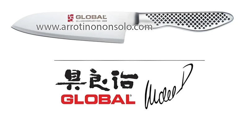Coltello Santoku anniversario 35 anni Global 13 cm. GS-109/AN