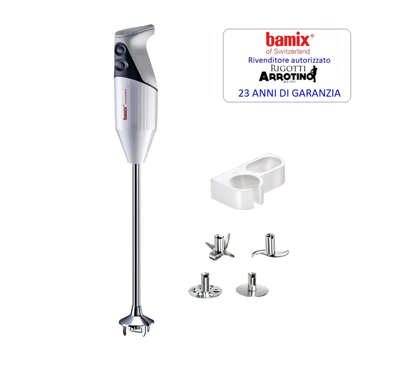 Bamix Gastro PRO-3 bianco 350 W - minipimer frullatore a immersione - Garanzia a vita sul motore.