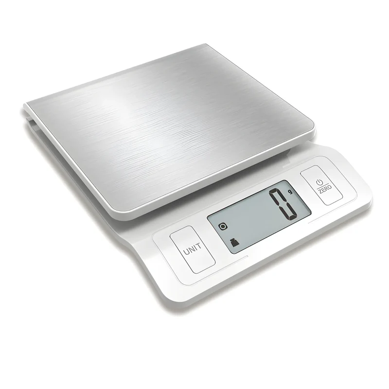 Bilancia da cucina digitale con piatto in acciaio inox 1g/5kg