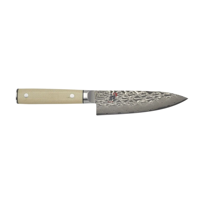 Miyabi Mikoto 4500 FCD Coltello da Cuoco Damascato 16 cm – 101 Strati, Manico Beige Avorio, Art. 32931-163-0