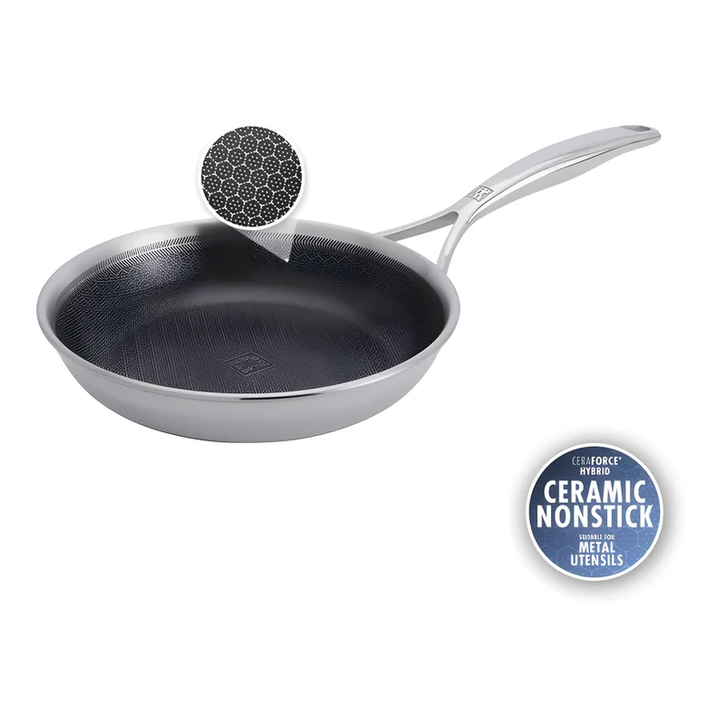 Zwilling Peak Padella 30 cm | Acciaio Inox 18/10, Ceraforce HyCoat Senza PFAS, Induzione e Forno 260°C