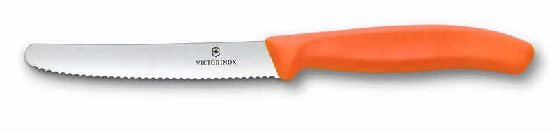 Victorinox Coltello tavola ondulato manico arancione 6.7839.C1